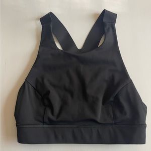 AUTHENTIC Lululemon black Y Back quick dry sports bra Size 6
